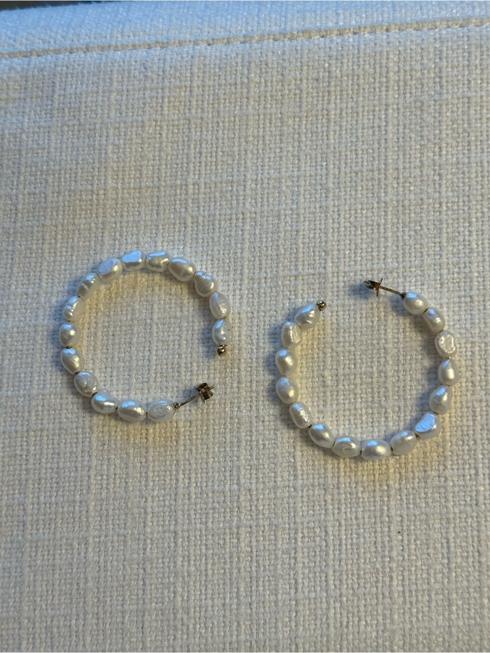 Pearl Hoop Earrings